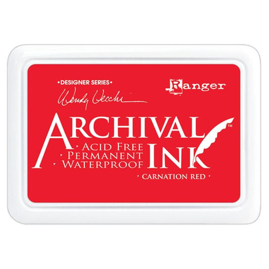 Archival Ink Pad Carnation Red