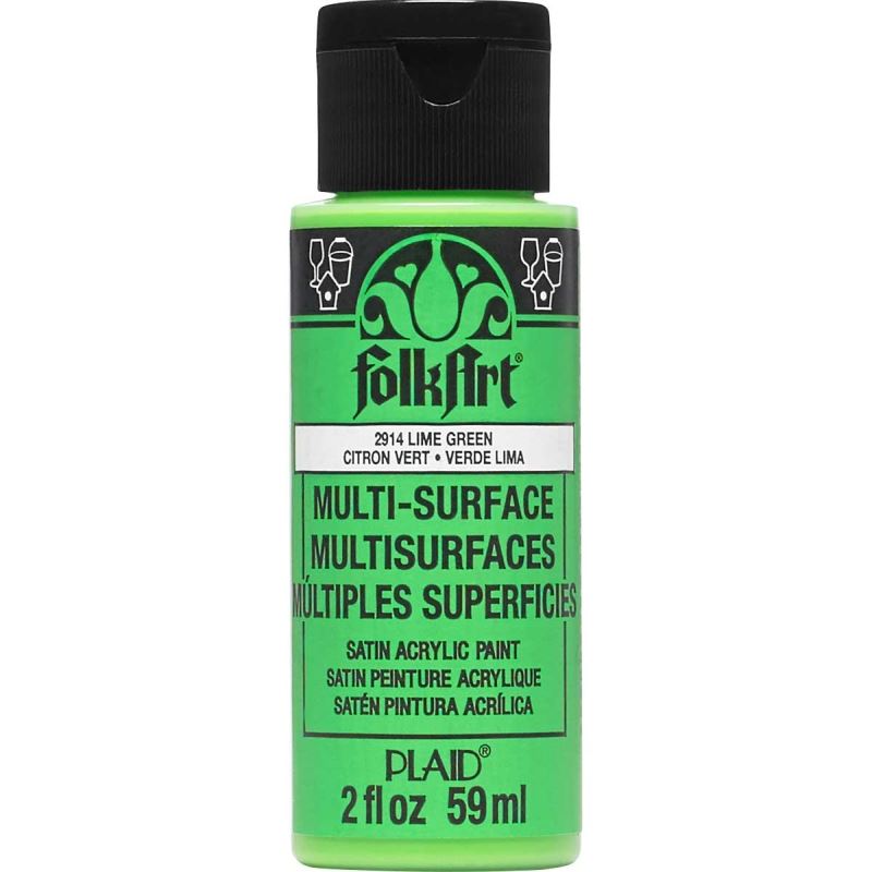 Lime Green Folkart Multi-Surface 2oz