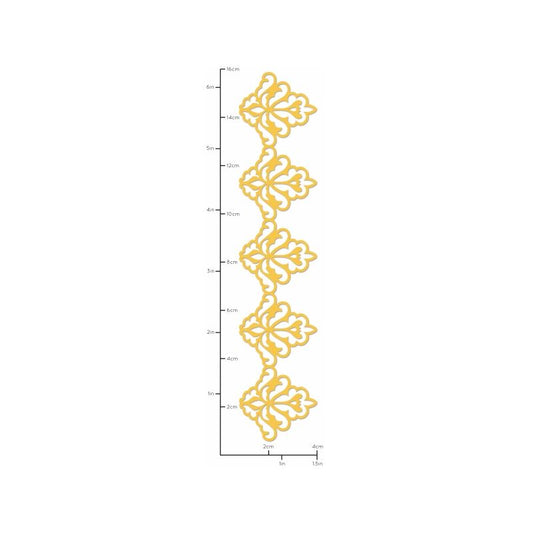 Die Horizontal Damask Border