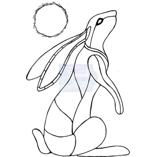LM Zendoodle - Moon Gazing Hare