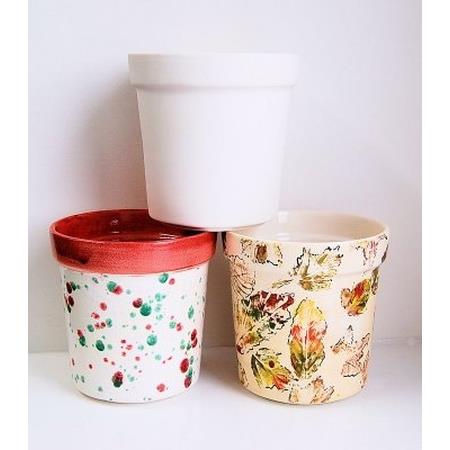 Pot Rim Shape Variations Traditional Flower Pot + Rim 15cm Box Quantity 8 – Go Craft