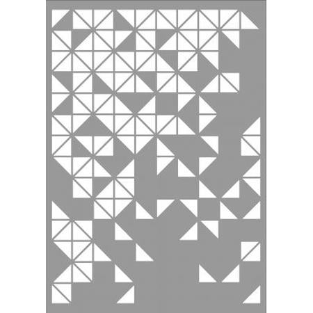 A4 Pattern Triangles Mask Stencil