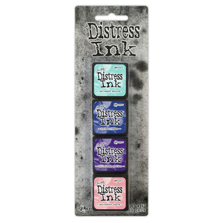 Tim Holtz Distress Mini Ink Kit 17 (Savaged Patina/Prize Ribbon/Villainous Potion/Saltwater Taffy)