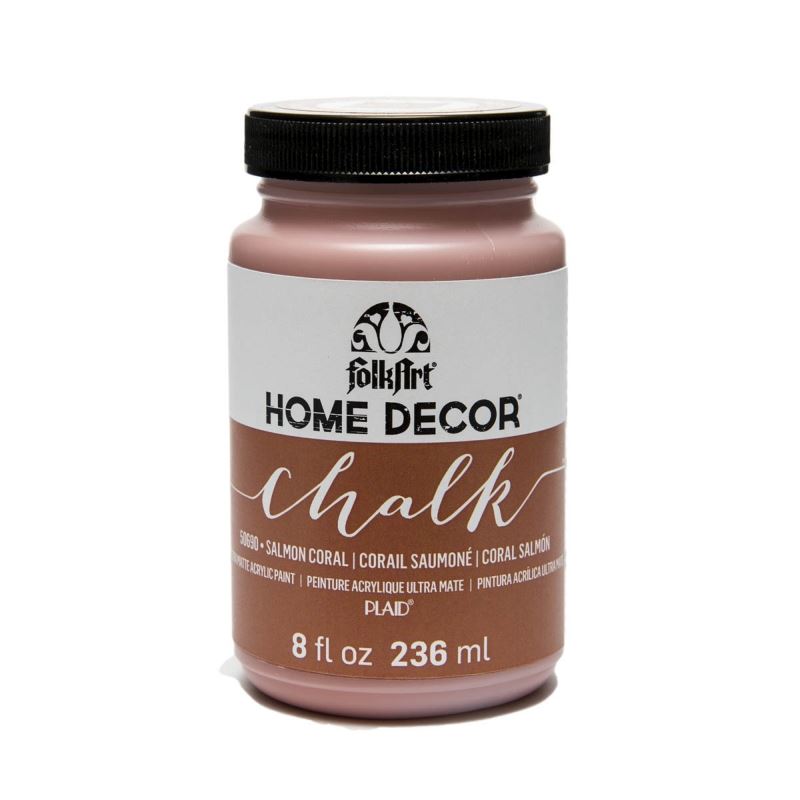 Salmon Coral FolkArt Home Decor Chalk 8oz