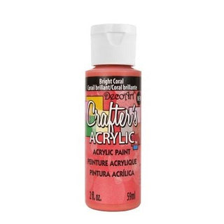 DecoArt Bright Coral Crafters Acrylic 2oz