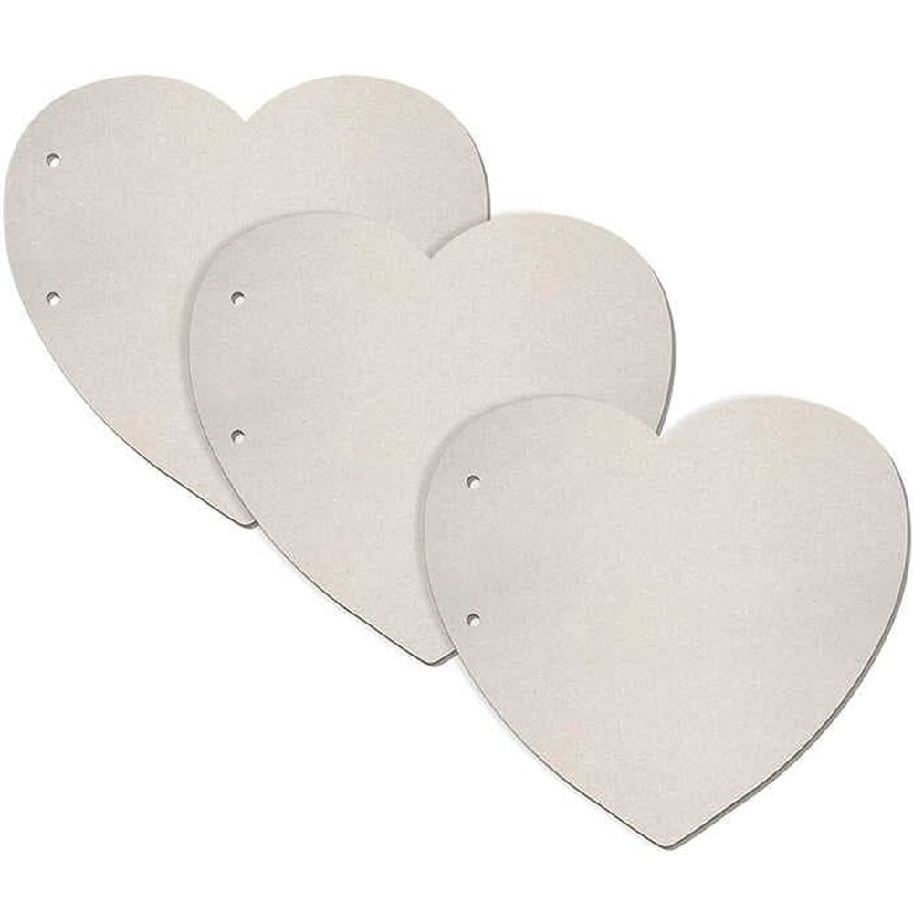 Chipboard Page Set 3 Heart Shaped