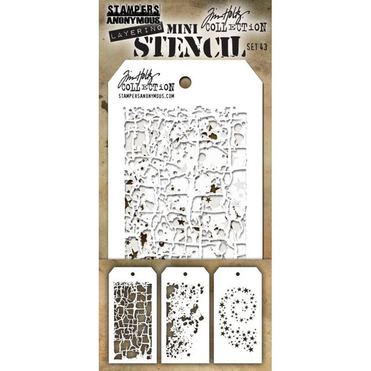 MINI STENCIL SET 43 (3 EA.)Stencils