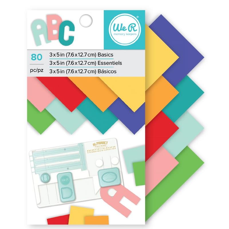 Cardstock3x5Multicolored80Shts