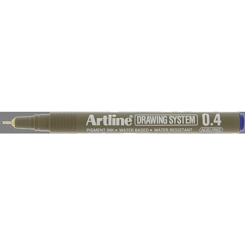 EK234 0.4 Drawing Pen Blue Sold in boxes of 12s