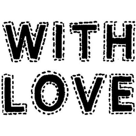 With Love Stitched Clear Stamp