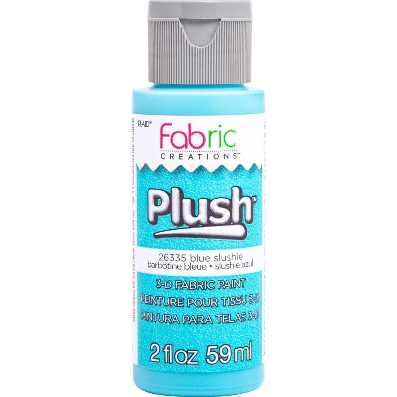 Blue Slushie Plush 3D Fabric Paint 2oz