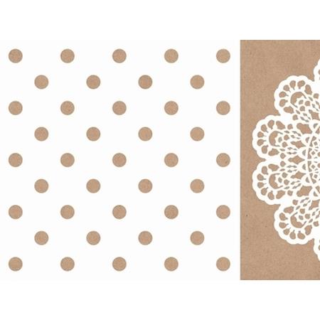 12x12 Scrapbook Paper Polka Dot Sold in Packs of 10 Sheets