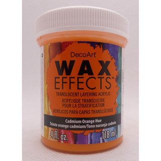 DecoArt Cadmium Orange Hue 4OZ Wax Effects Encaustic Acrylic