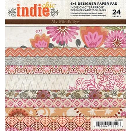 Saffron 6x6 Paper Pad Sold in packs of 6