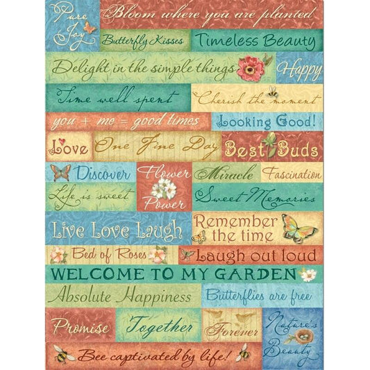 SW Nature Word Embossed Sticker