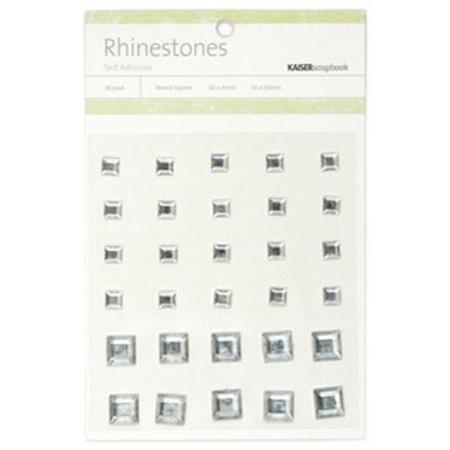 Mx Square Rhinestones-Silver