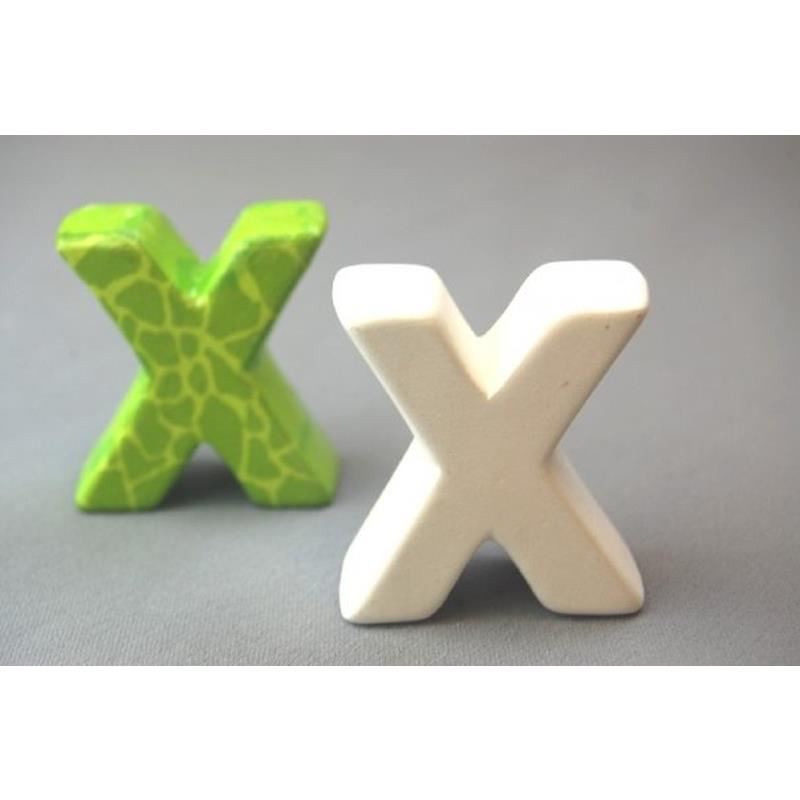 3D Letter X 4.5cm Inner Wrap Quantity 6