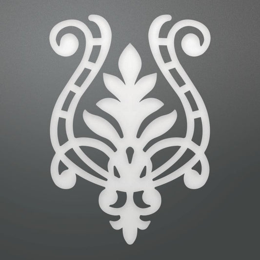 CON Flourished Harp 35x50mm