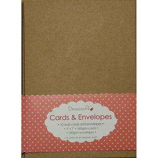 Kraft Rectangle Card & Envelopes