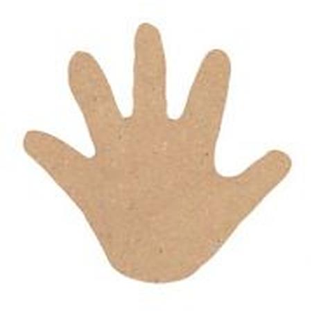 Set of 10 flat hands shapes