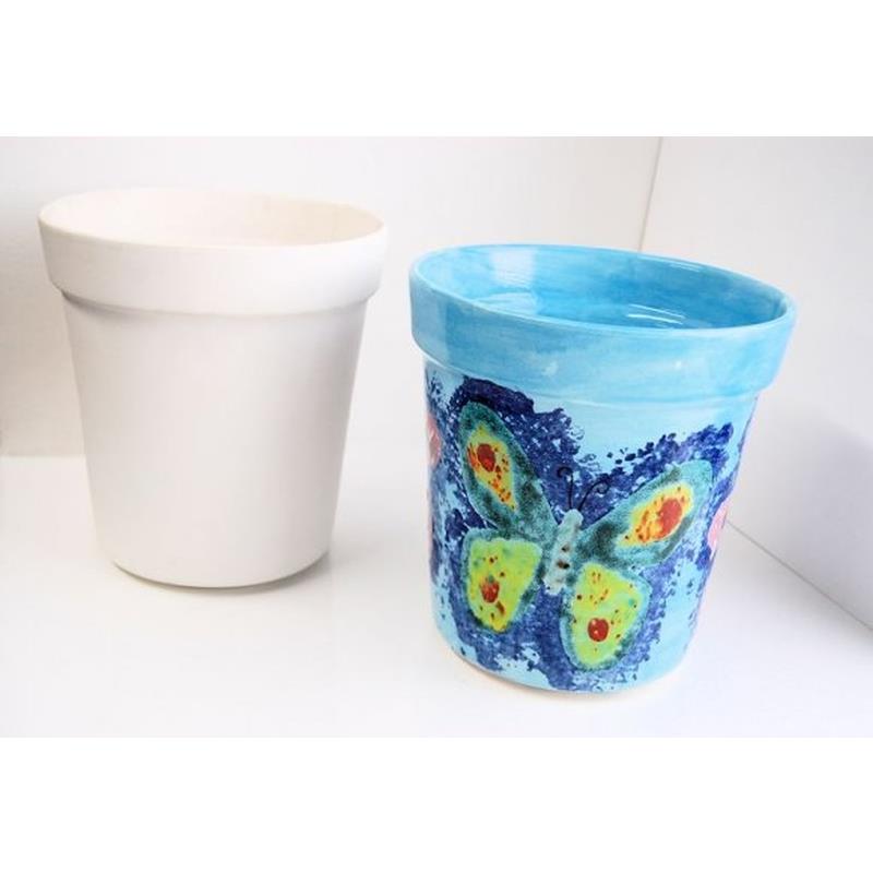 Pot Rim Shape Variations Traditional Flower Pot + Rim 21cm Box Quantity 2 – Go Craft