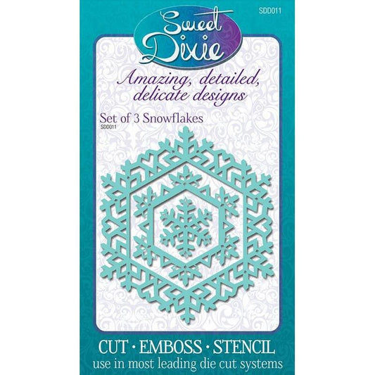 Set of 3 Snowflakes Sweet Dixie Cutting Die