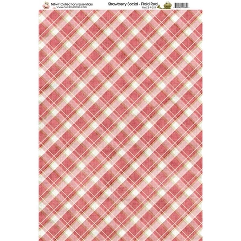 SS Plaid Red Paper A4Sold in Pack of 10 Sheets – Go Craft