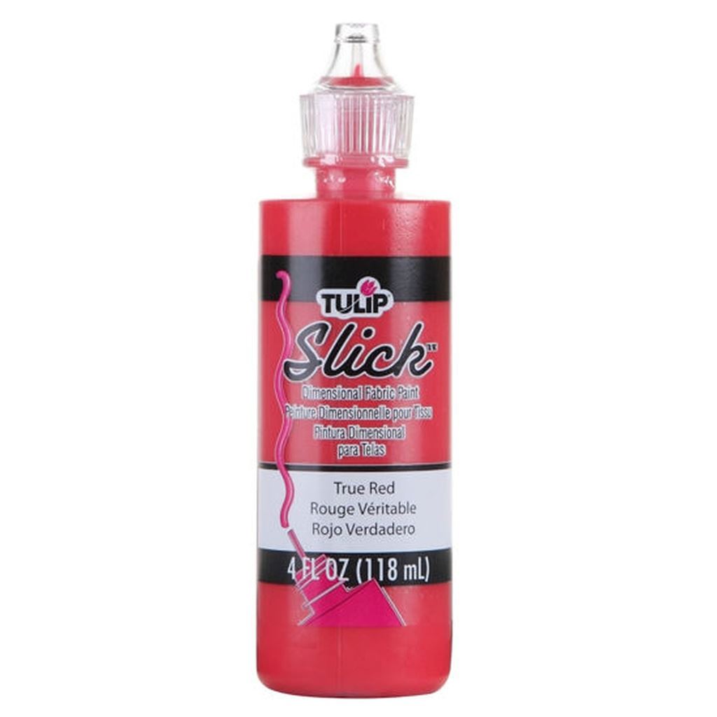 Tulip Slick True Red Dimensional Fabric Paint 4oz