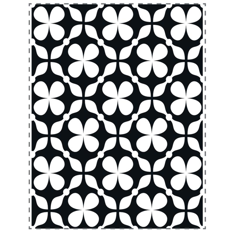 Clover Quilt A2 Embossing folder