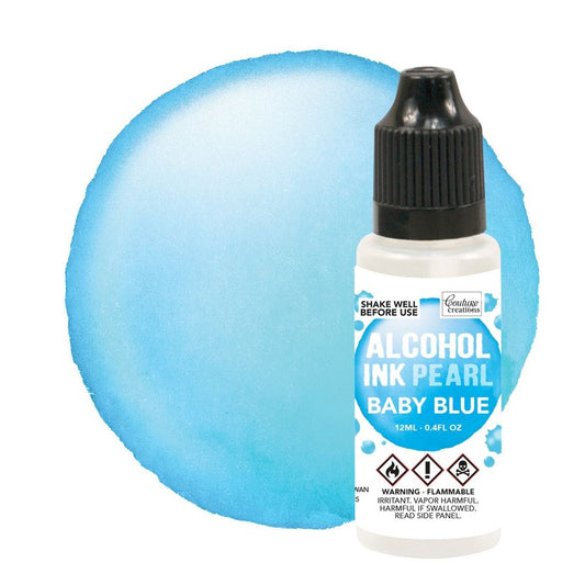 Baby Blue Pearl Alcohol Ink 12mL /