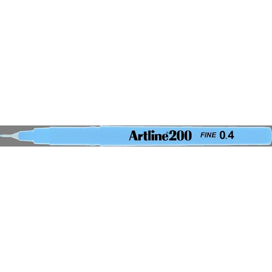 Artline EK200 Light Blue 0.4 pen Sold in boxes of 12s