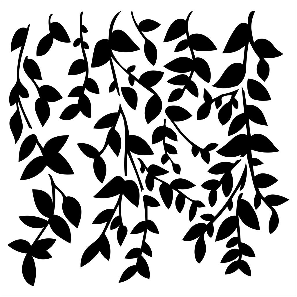 6x6 Stencil Hanging Vines