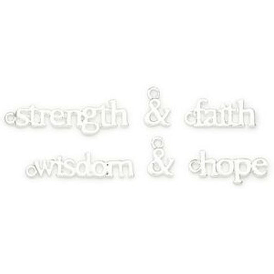 Tk Charm Metal Word Hope Sil