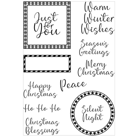 Festive Frames A6 Clear Stamp Set