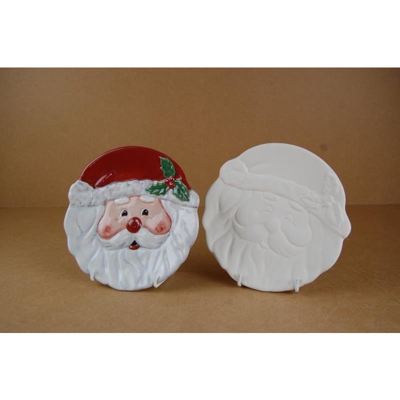 Small Xmas Santa Plate Box Quantity 6