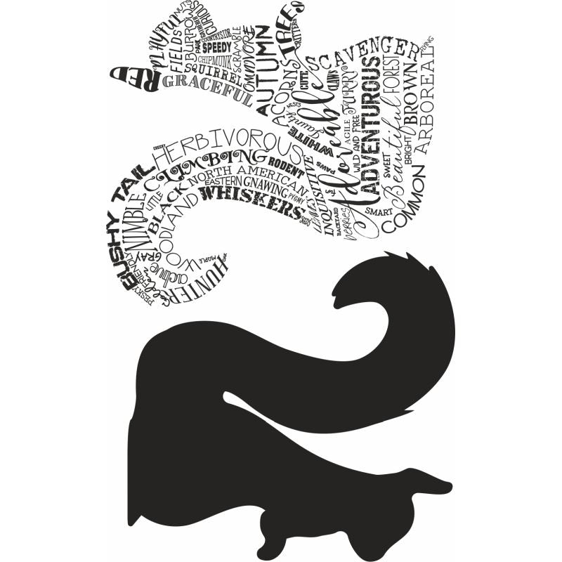 SCC Typography Squirrel Woodland Creatures Collection