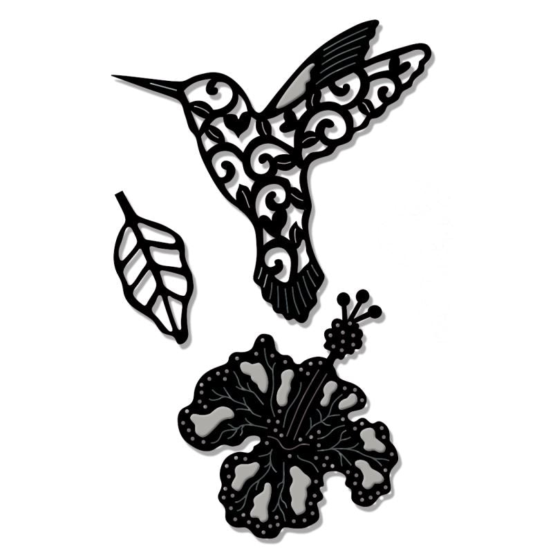 SD Hummingbird & Flower Sweet Dixie Cutting Die