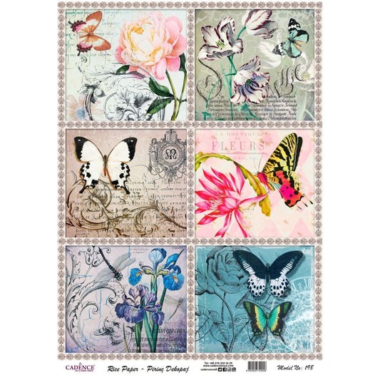 Rice Decoupage Paper - Flutterby Delight