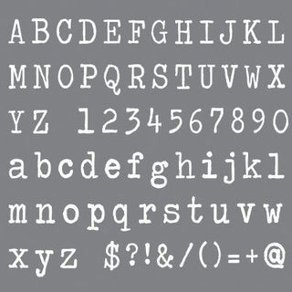 DecoArt Typeface 8x8 Stencil