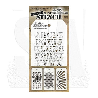 Tim Holtz - Mini Stencil Set 5