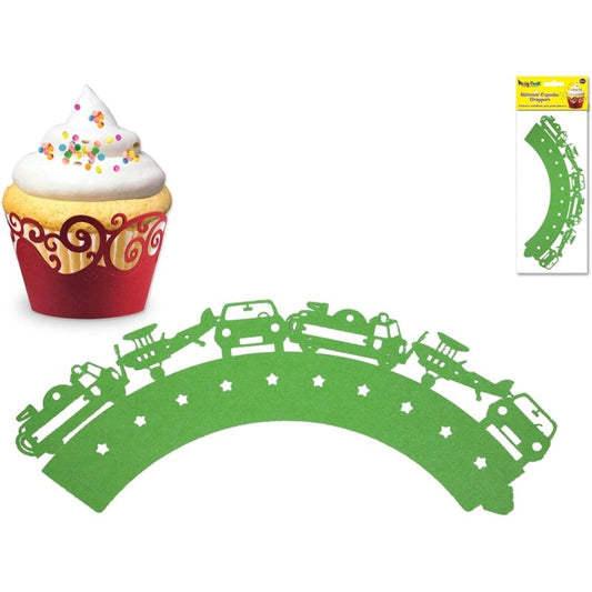Cupcake Wrappers Boys Toys Grn3 x packs of 6