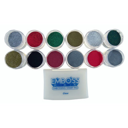 Embossing Powder Selection - Christmas