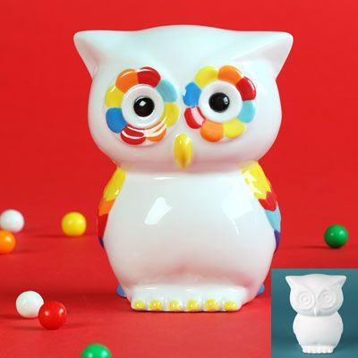 Retro Owl Bank (Moneybox) Box Quantity 6