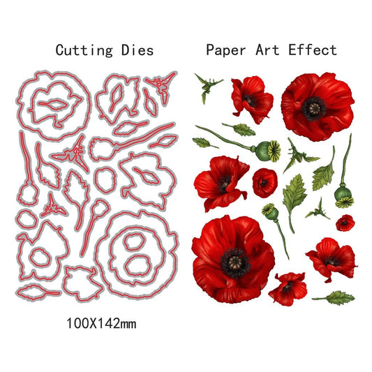 Match It Poppy  Mini Die Set