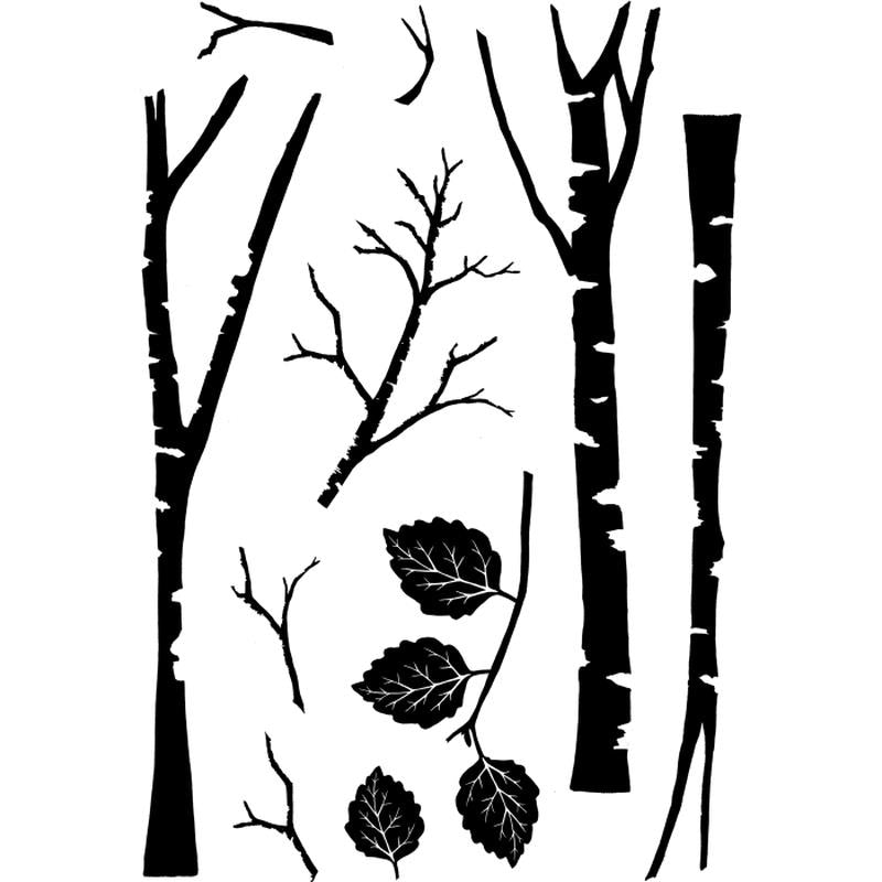 Tall Trees Clear Stamp Set