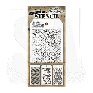 Tim Holtz - Mini Stencil Set 4