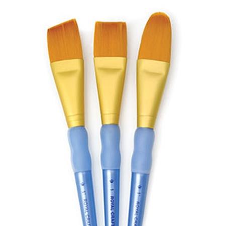 3 PC GOLD TAKLON LG BRUSH SET 3 pack