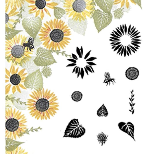 Sunny Sunflowers Majestix Stamp Set
