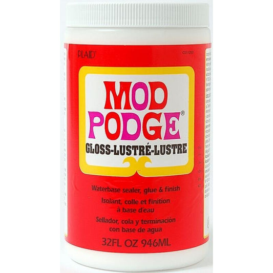 Mod Podge 8oz, Glue Sealant, Craft Adhesive, 236ml Mod Podge, Outdoor or  Mega Glitter, Waterbase Sealer, Craft Supplies, UK Seller 