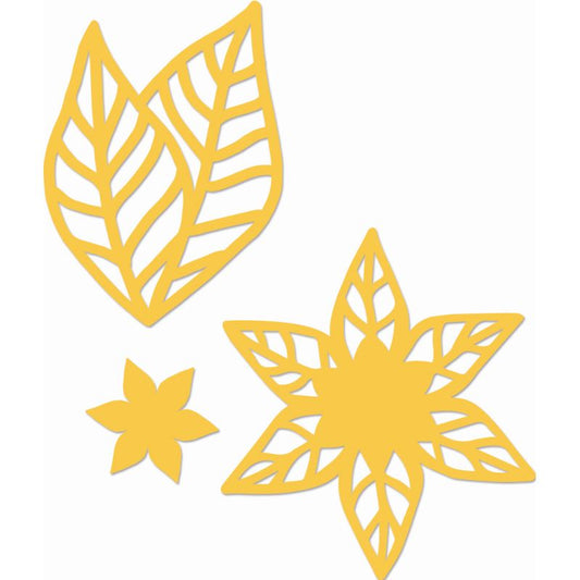 Decorative Die Poinsettia